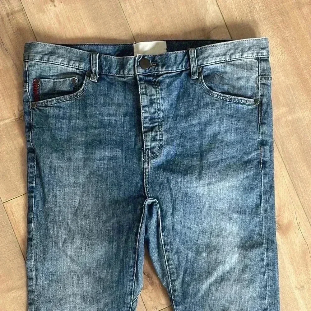 One Teaspoon Mr. Bones Super Skinny Jeans Men’s Sz 34 Fly Button